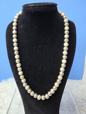 Sterling Silver Bead Necklace